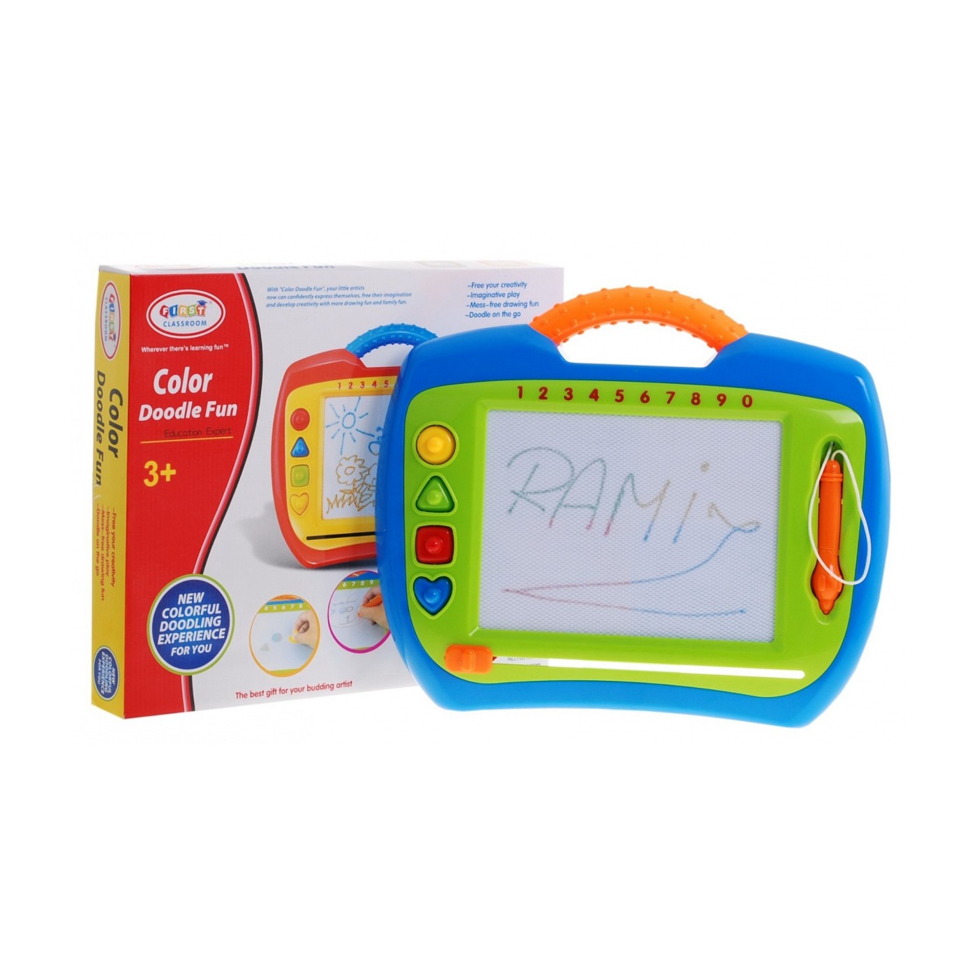 Legrační vzpomínky pro děti 3+ Kreativní hračka + Stylus + 4 razítka + Kresby ve 4 barvách