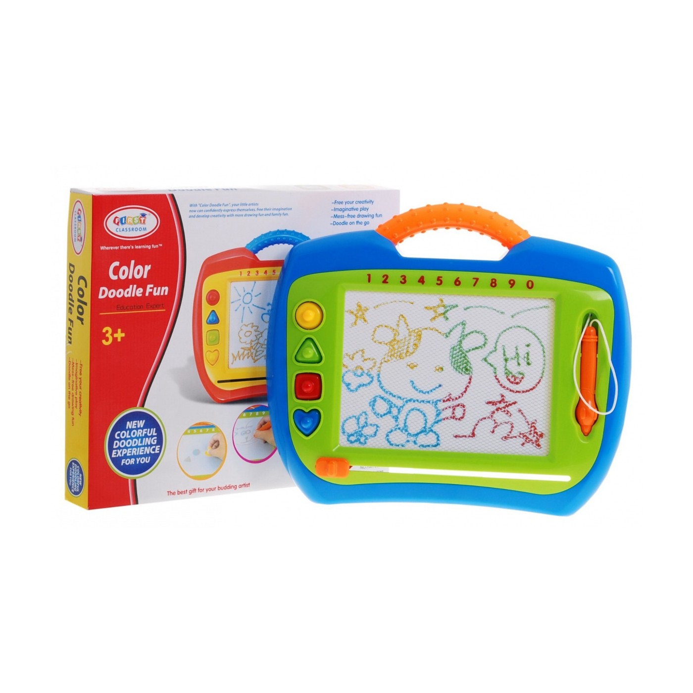 Legrační vzpomínky pro děti 3+ Kreativní hračka + Stylus + 4 razítka + Kresby ve 4 barvách