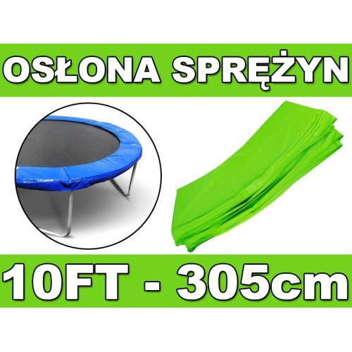 Bezpečnostní objímka pro pružiny SkyRamiz Zelená pro zahradní trampolínu 305 cm/10 stop
