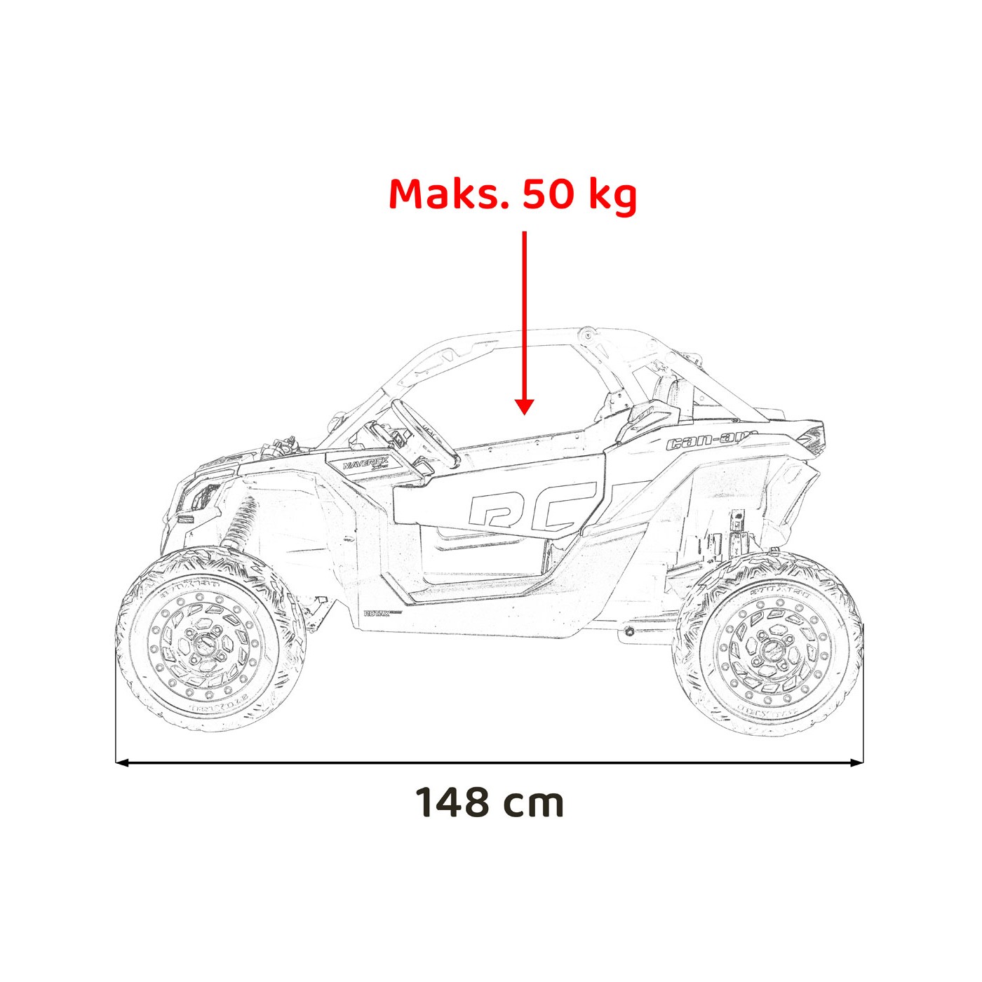 Buggy Maverick Turbo RR STRONG červená