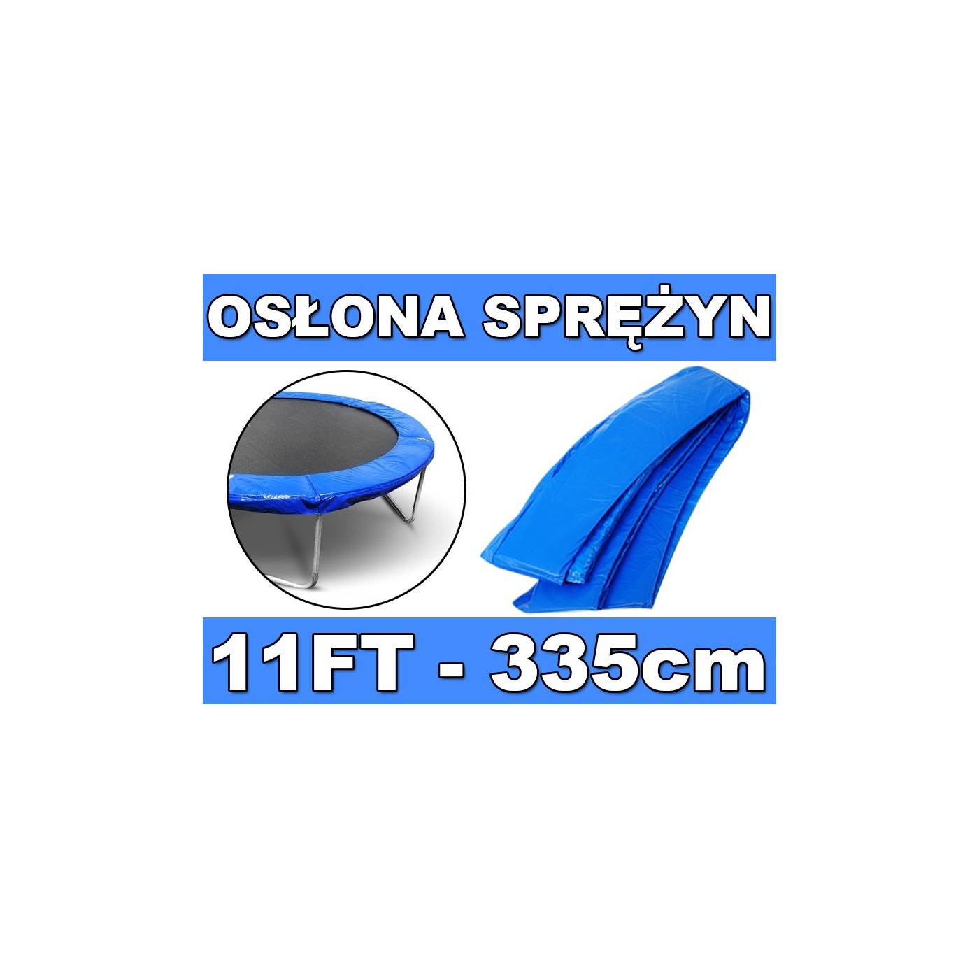 11 stop trampolínový obojek modrý