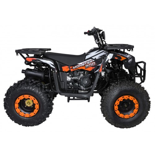 Vozidlo MONSTER Orange Combustion Quad o objemu 200 ccm