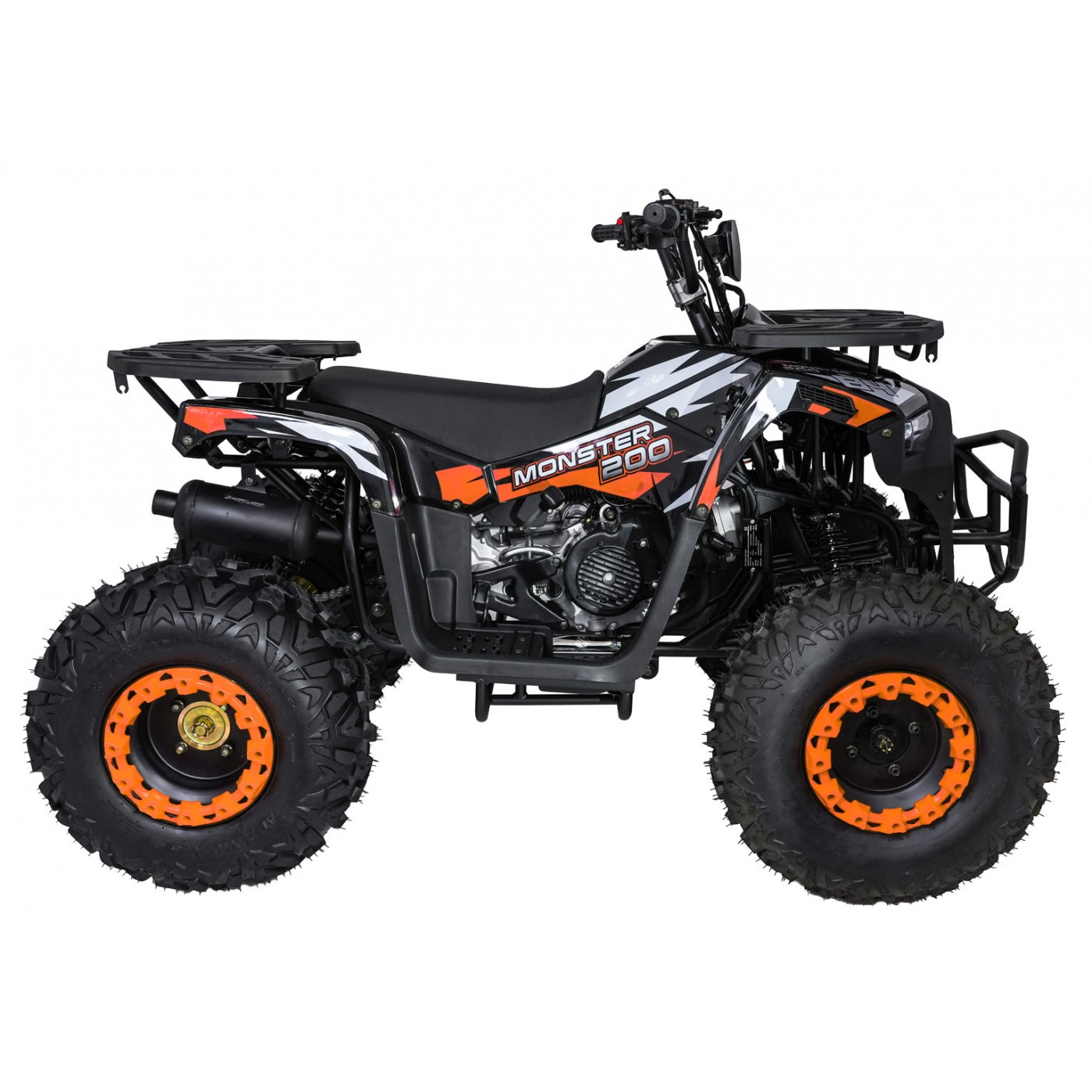 Vozidlo MONSTER Orange Combustion Quad o objemu 200 ccm
