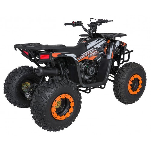Vozidlo MONSTER Orange Combustion Quad o objemu 200 ccm