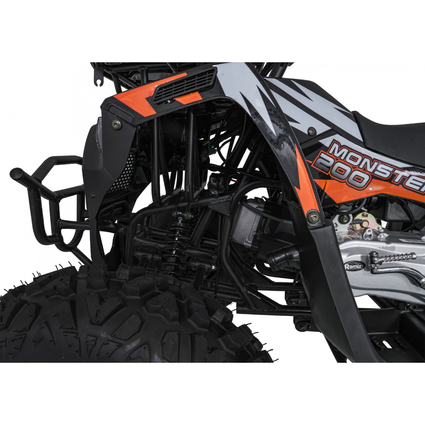 Vozidlo MONSTER Orange Combustion Quad o objemu 200 ccm