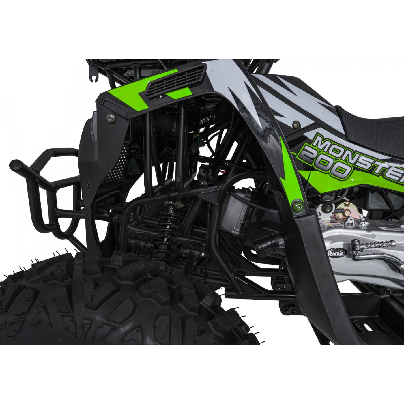 Benzínová čtyřkolka MONSTER 200CC, zelená