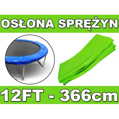 Bezpečnostní objímka pro pružiny SkyRamiz Zelená pro zahradní trampolínu 366 cm/12 stop