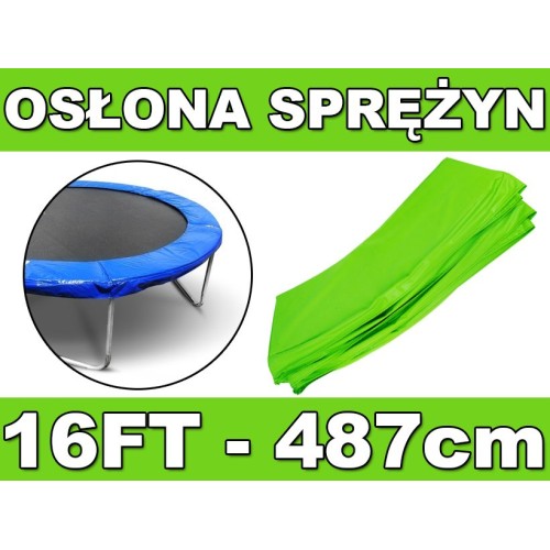 Bezpečnostní objímka pro pružiny SkyRamiz Zelená pro zahradní trampolínu 487 cm/16 stop