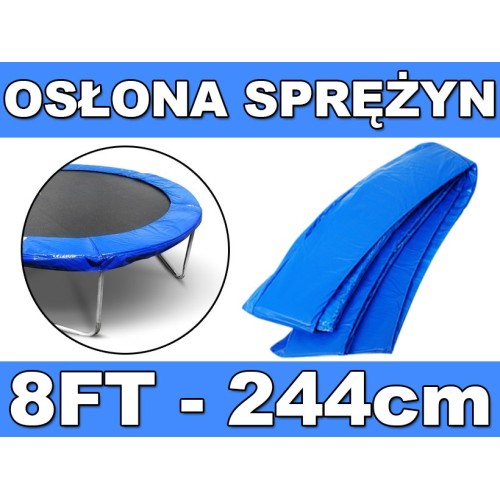 Ochranný límec pro pružiny SkyRamiz Modrý pro zahradní trampolínu 244cm/8ft