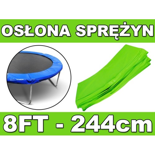 Bezpečnostní objímka pro pružiny SkyRamiz Zelená pro zahradní trampolínu 244cm/8ft