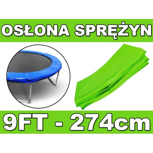 Trampolínový obojek 9 stop zelený