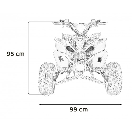 DESERT STORM LIFT Blue Combustion Quad Vehicle