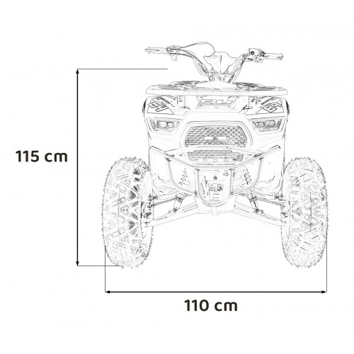 Vozidlo MONSTER Orange Combustion Quad o objemu 200 ccm
