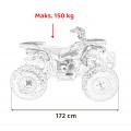 200CC MONSTER červená spalovací čtyřkolka