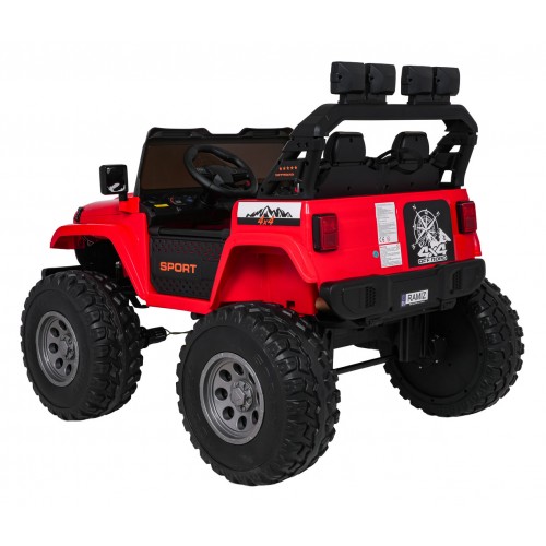 Extrémní sportovní vozidlo 4x4 variabilní velikost, červená