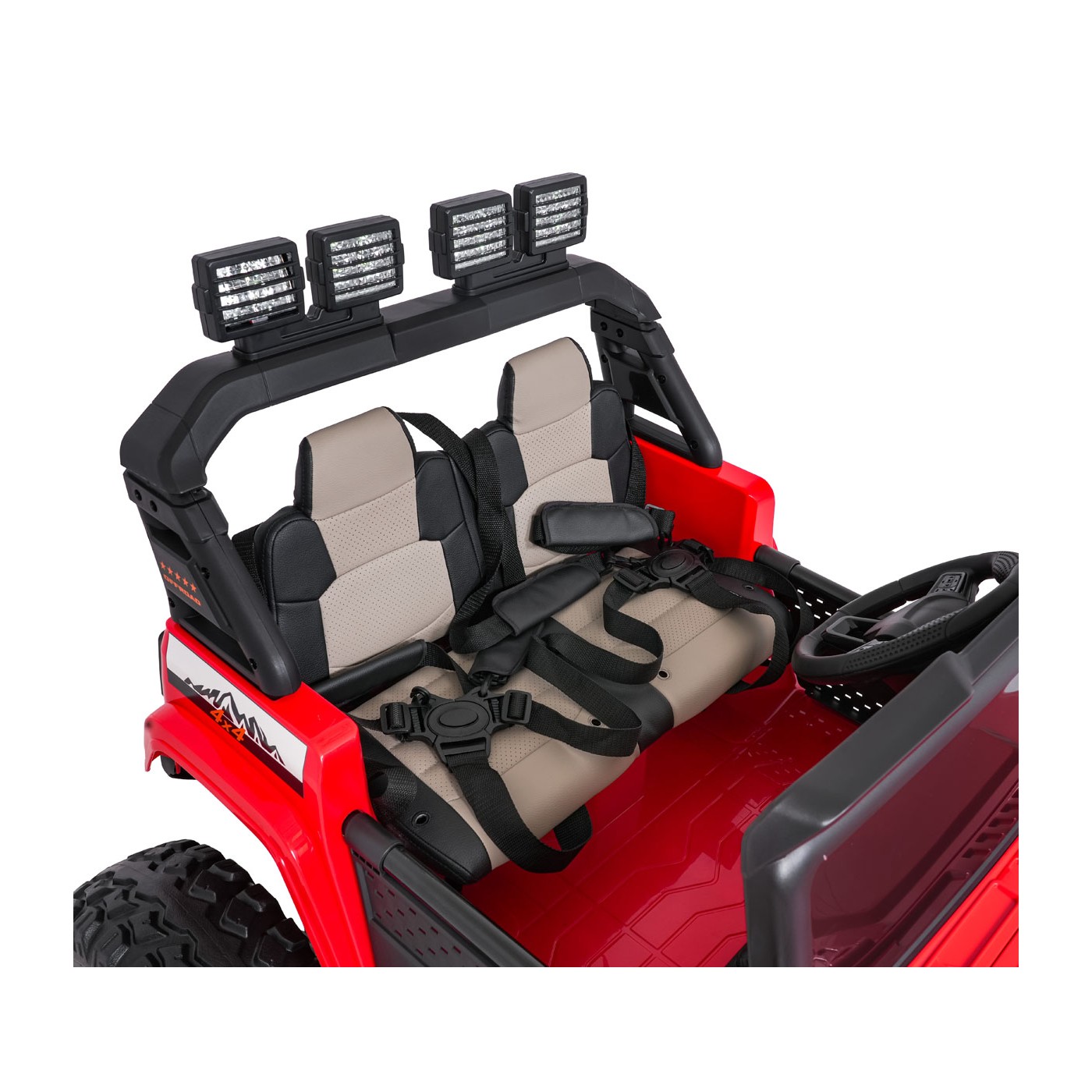 Extrémní sportovní vozidlo 4x4 variabilní velikost, červená