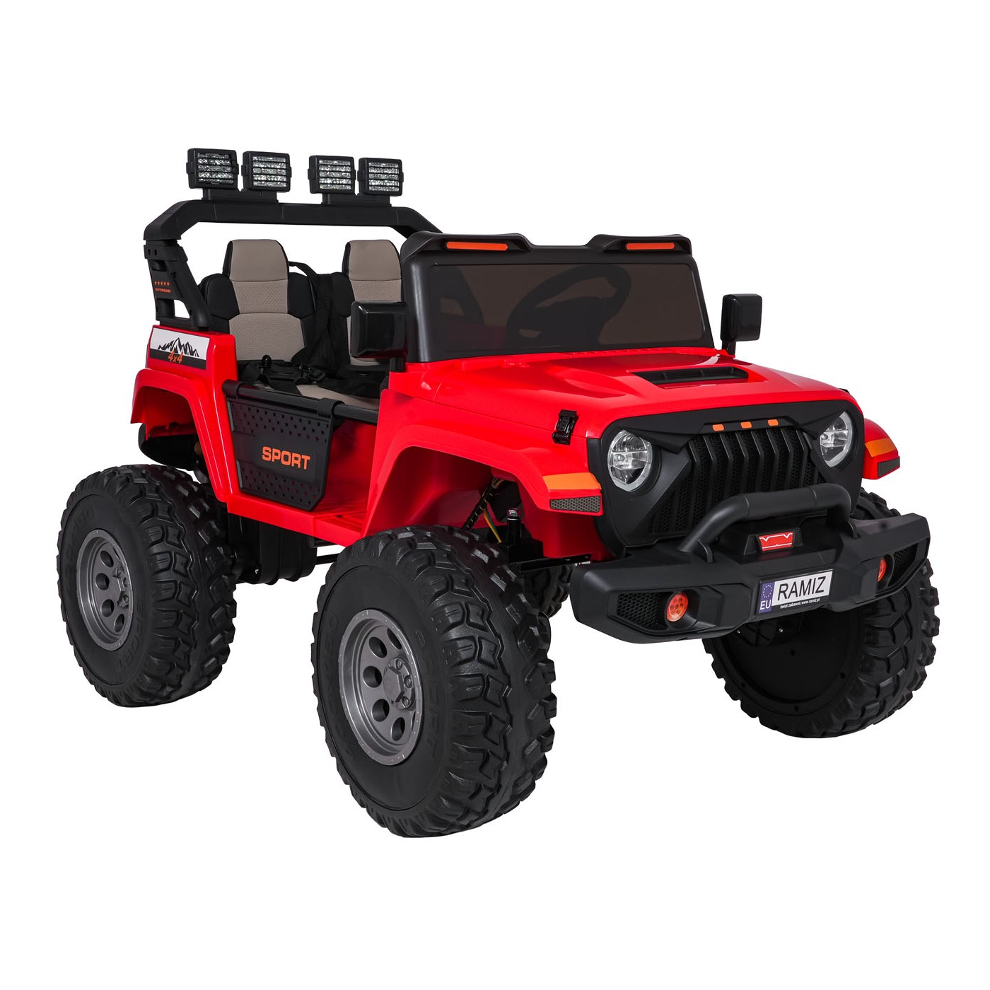 Extrémní sportovní vozidlo 4x4 variabilní velikost, červená