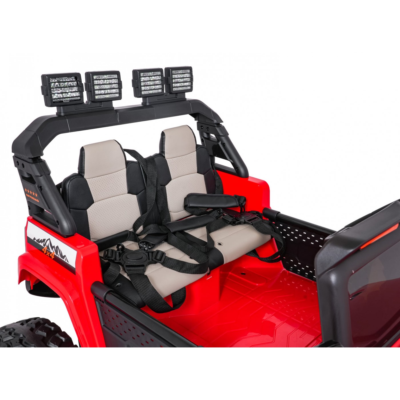 Extrémní sportovní vozidlo 4x4 variabilní velikost, červená