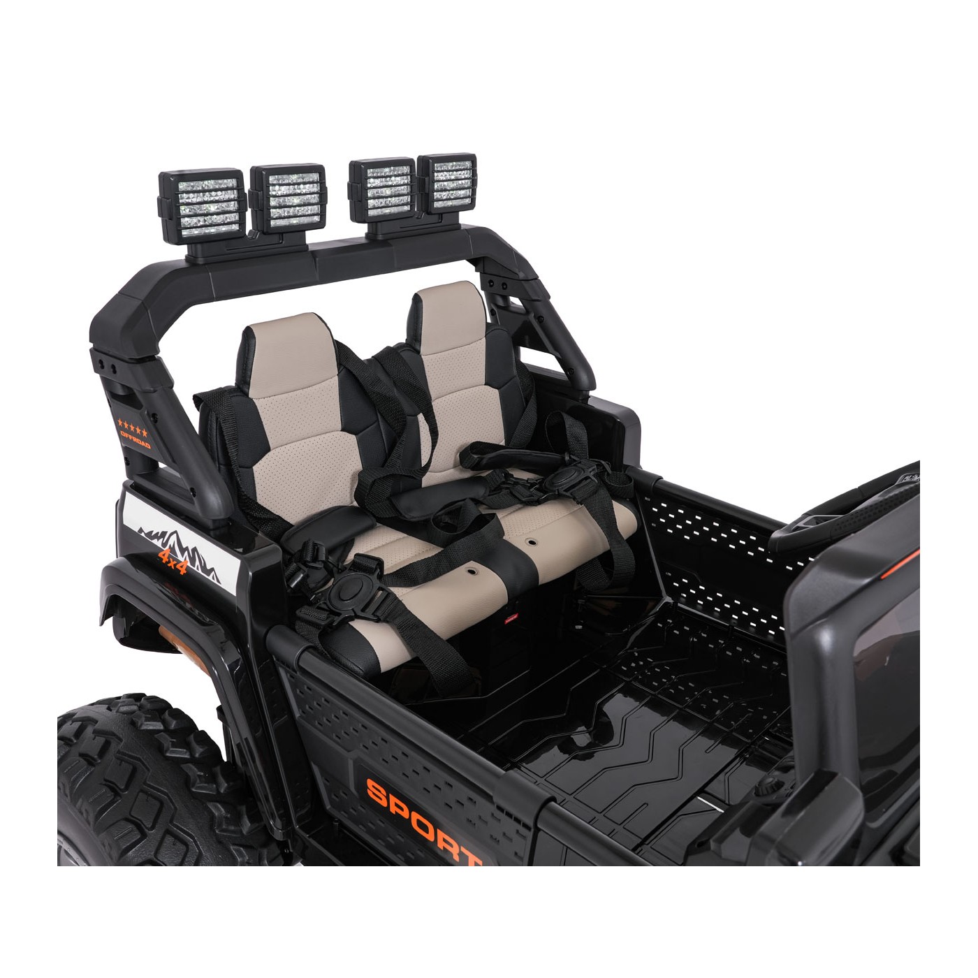 Extrémní sportovní vozidlo 4x4, variabilní velikost, černá
