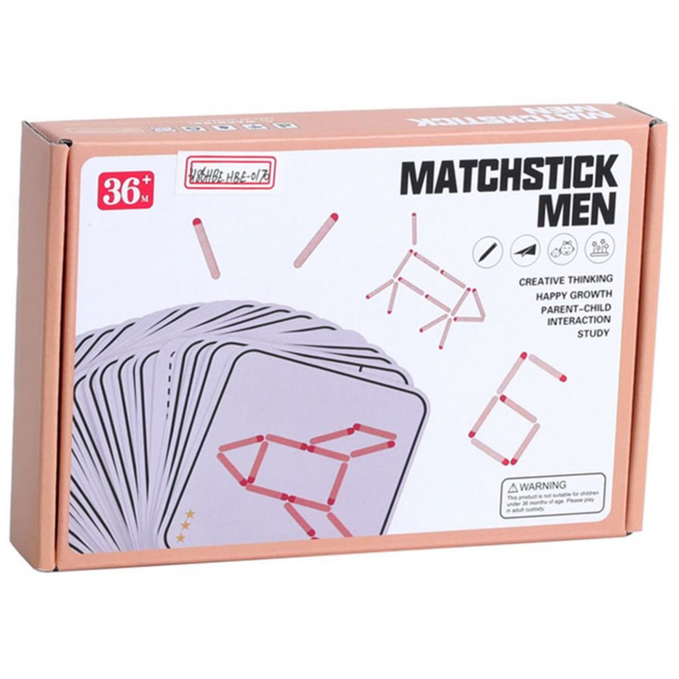 Dřevěné logické puzzle tyčinky + karty