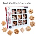 Dřevěná sada logických puzzle