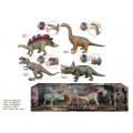 Sada 4 pohyblivých prvků s dinosaury