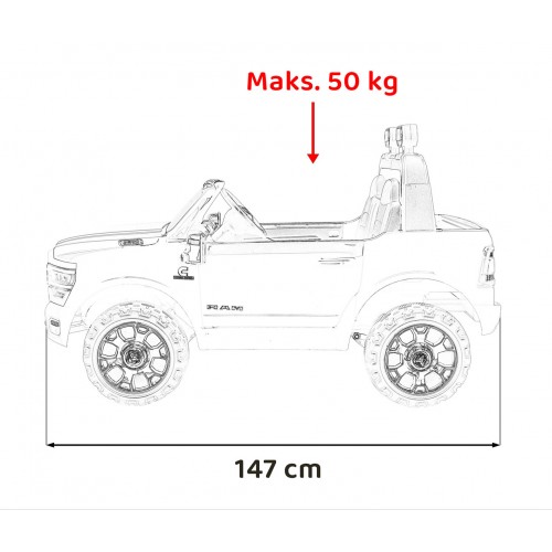 RAM 3500 červené vozidlo