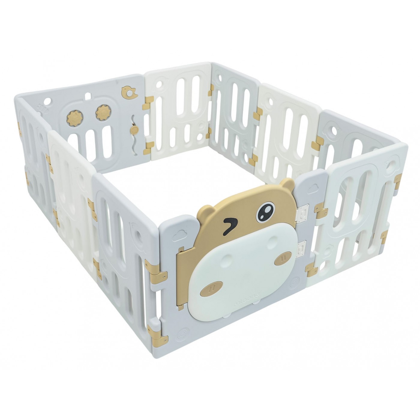 Modulární plot/ohrádka Hippo hnědá