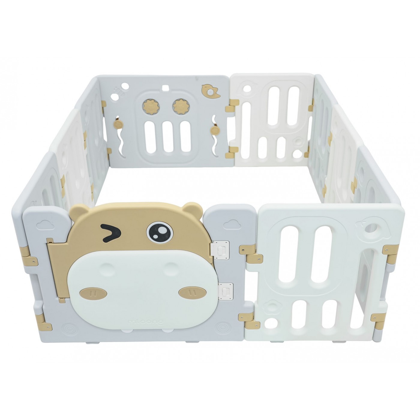 Modulární plot/ohrádka Hippo hnědá