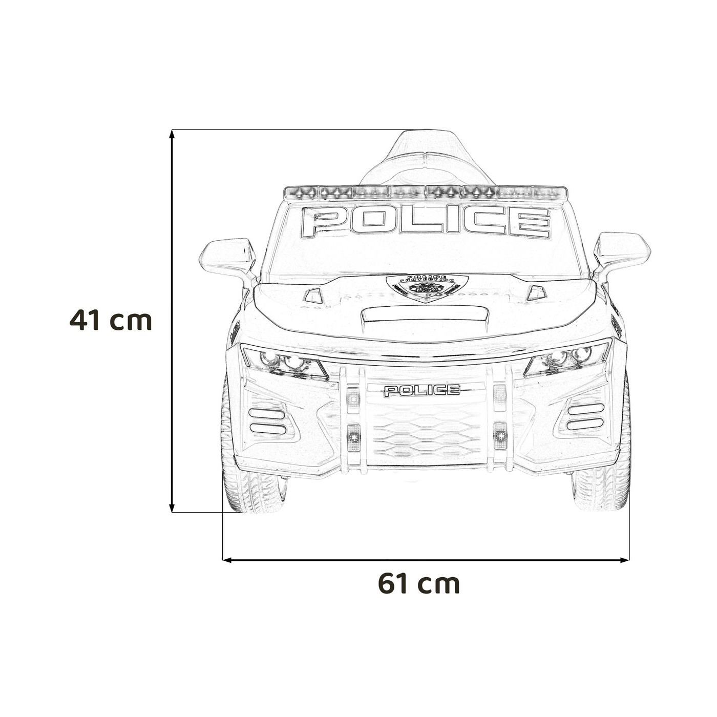 Policejní vozidlo 911 Agency černé
