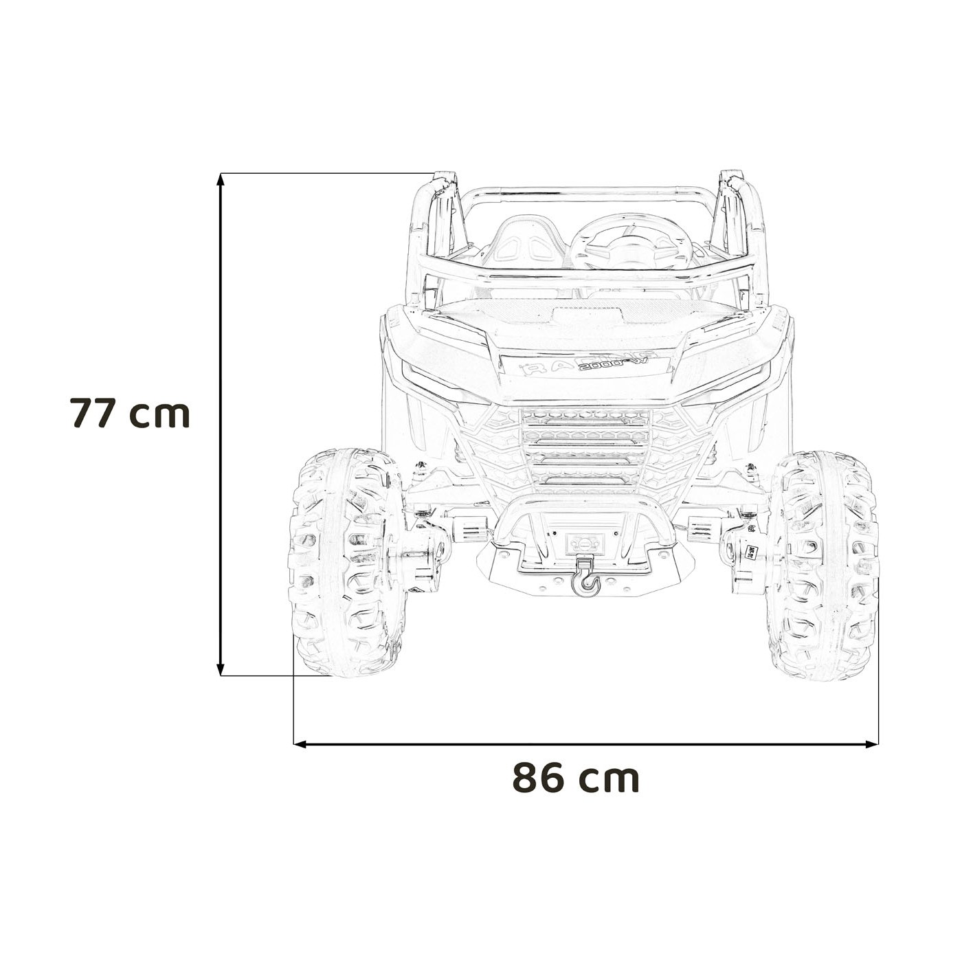 Vozidlo RACING Road 2000 Black