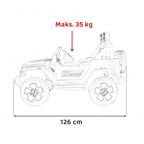 copy of Pojazd Jeep Wrangler Rubicon Pomaranczowy