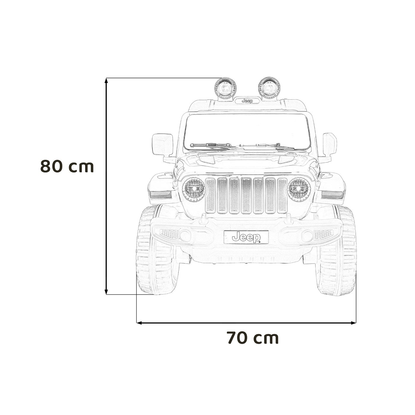copy of Pojazd Jeep Wrangler Rubicon Pomaranczowy