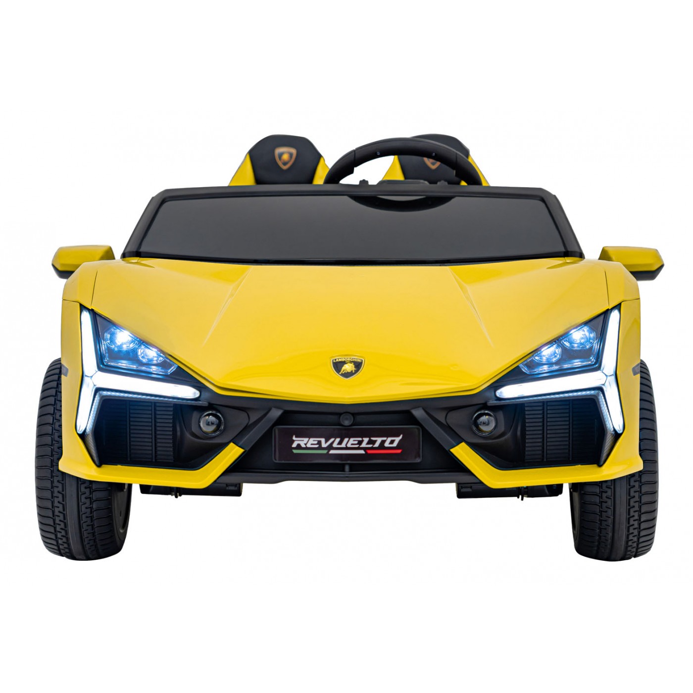 Žluté vozidlo Lamborghini Revuelto XL