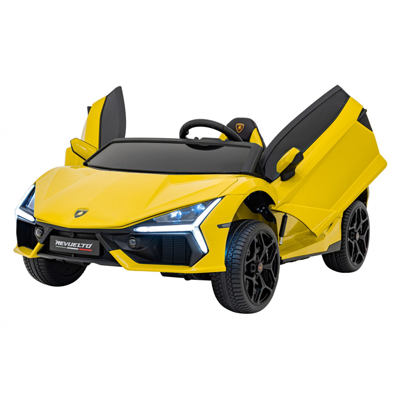 Žluté vozidlo Lamborghini Revuelto XL