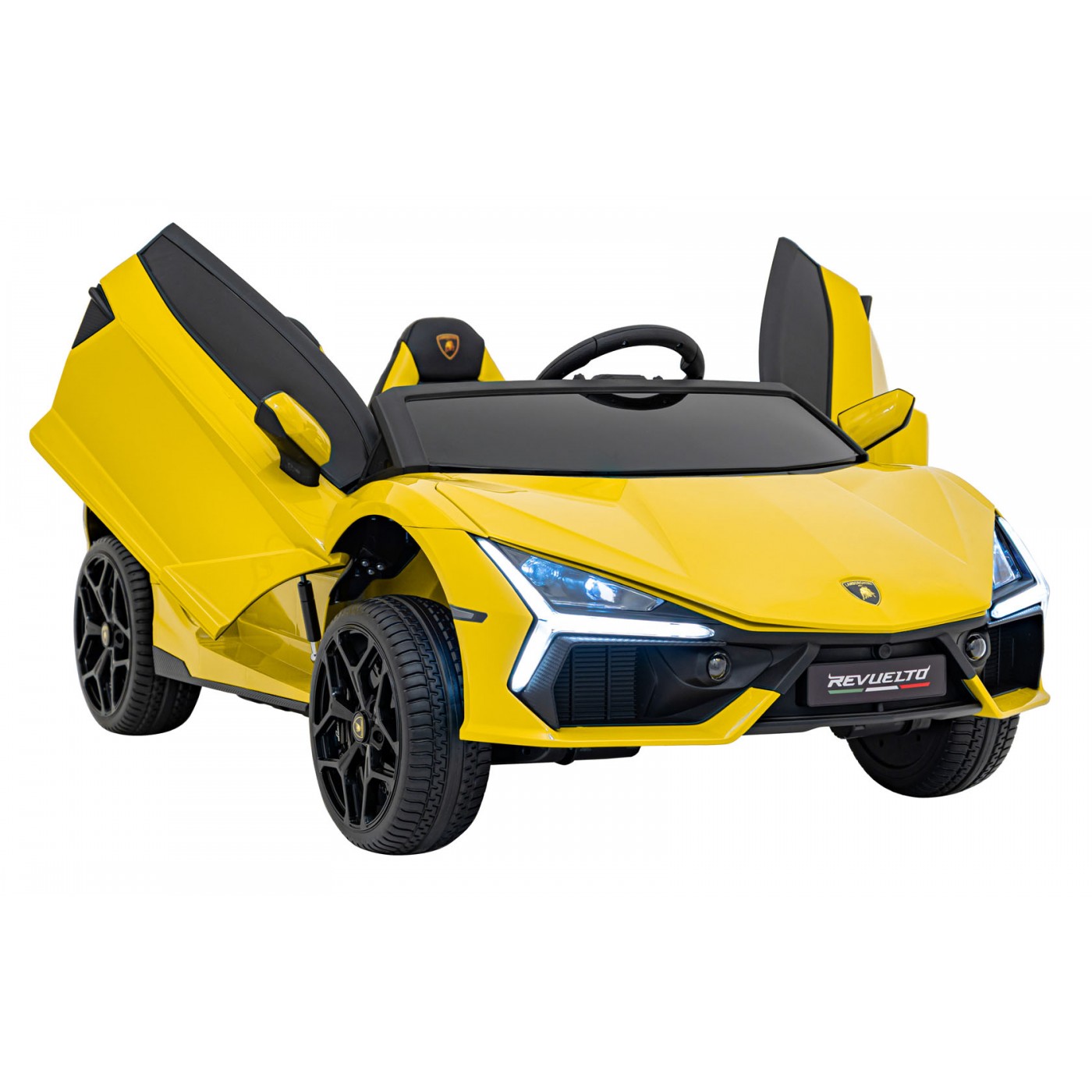 Žluté vozidlo Lamborghini Revuelto XL