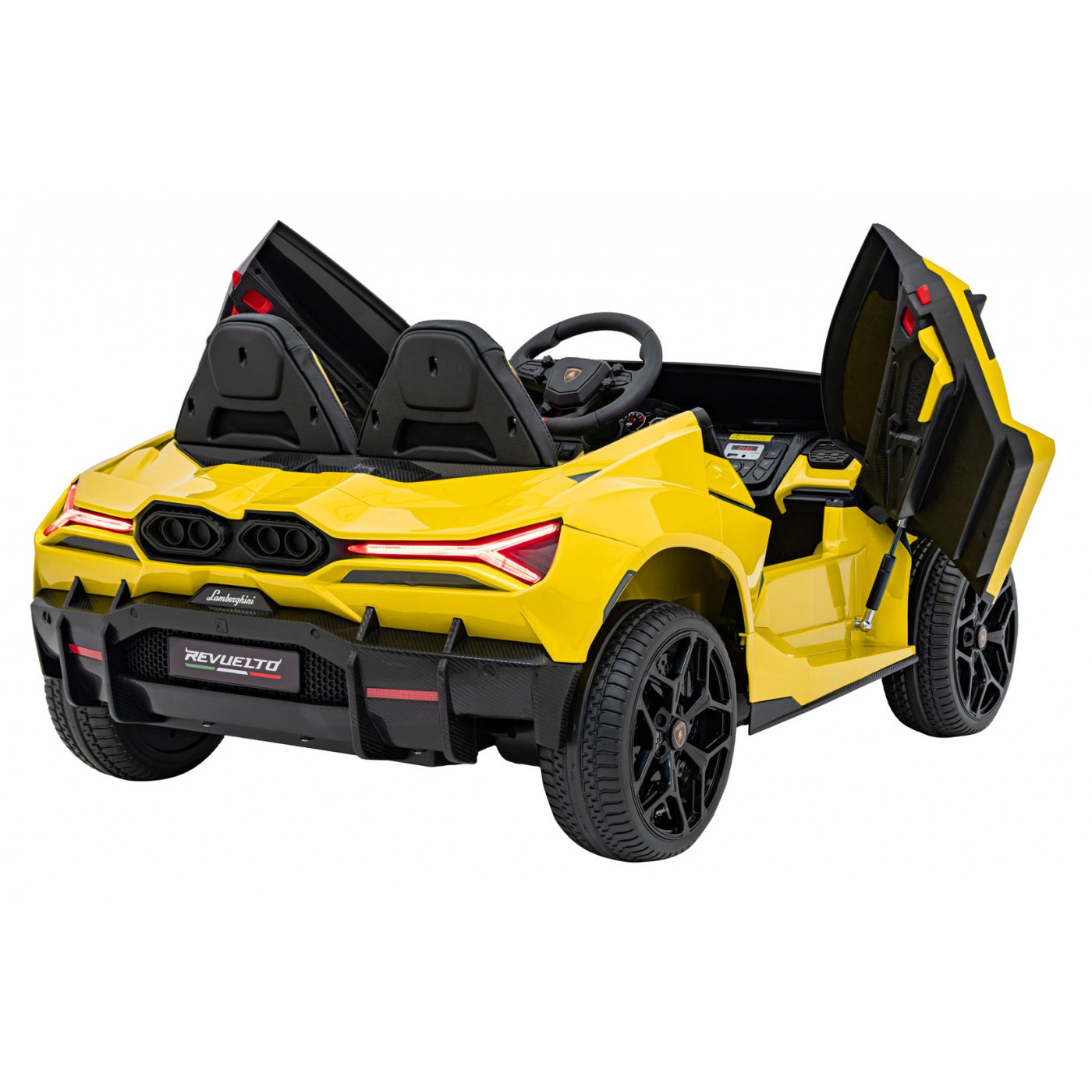 Žluté vozidlo Lamborghini Revuelto XL
