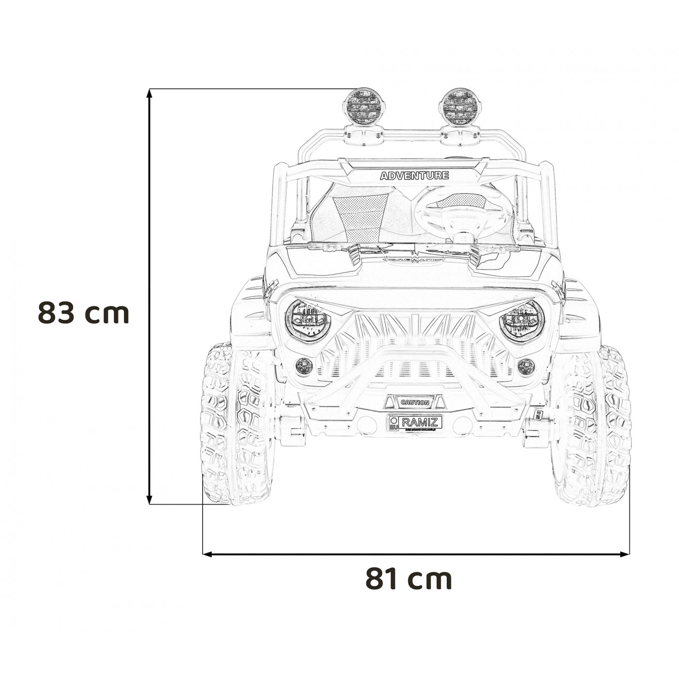 PASSION 4x4 Off-Road Vehicle Black
