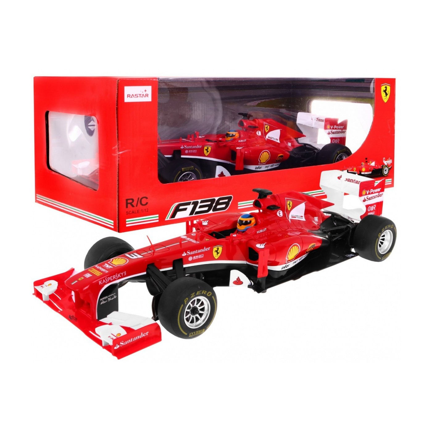 Ferrari F138 RASTAR model 1:12 Dálkové ovládání auta + 2,4 GHz dálkové ovládání