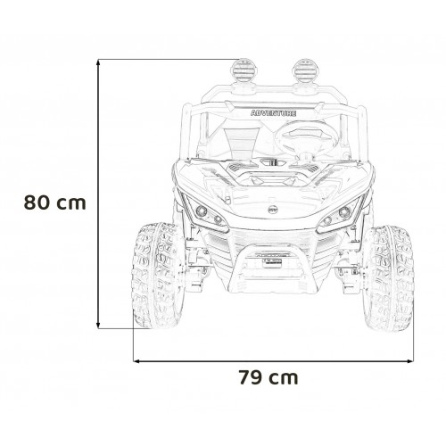 Buggy SPEEDY 4x4 růžová