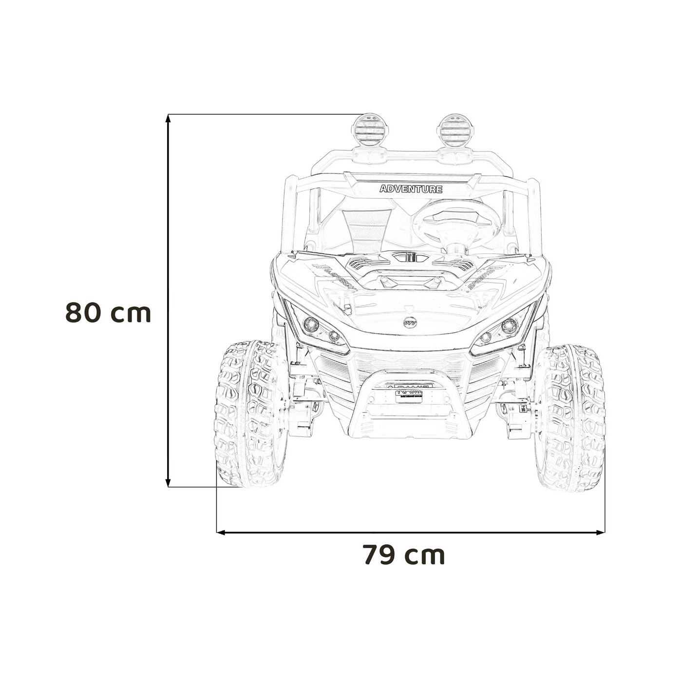 Buggy SPEEDY 4x4 růžová