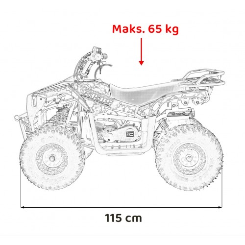 Spalovací čtyřkolka 49CC SIRIUS černá