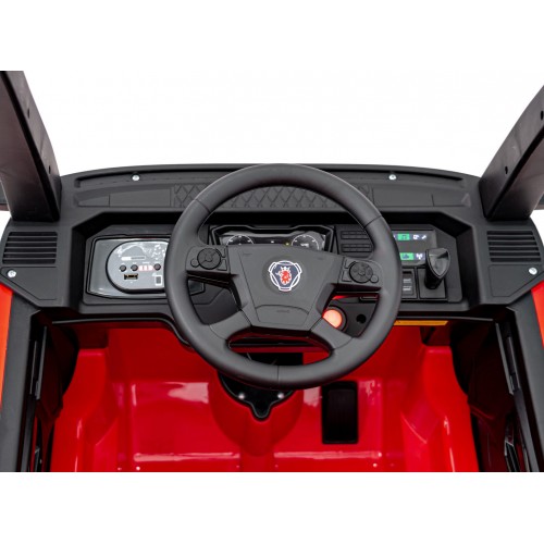 Vozidlo Scania R-SERIE natřené červeně