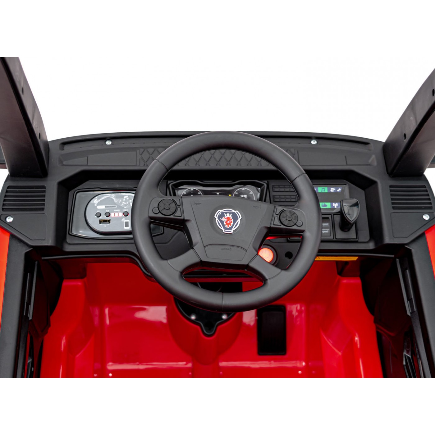 Vozidlo Scania R-SERIE natřené červeně