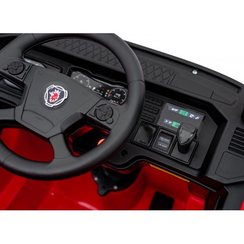 Vozidlo Scania R-SERIE natřené červeně