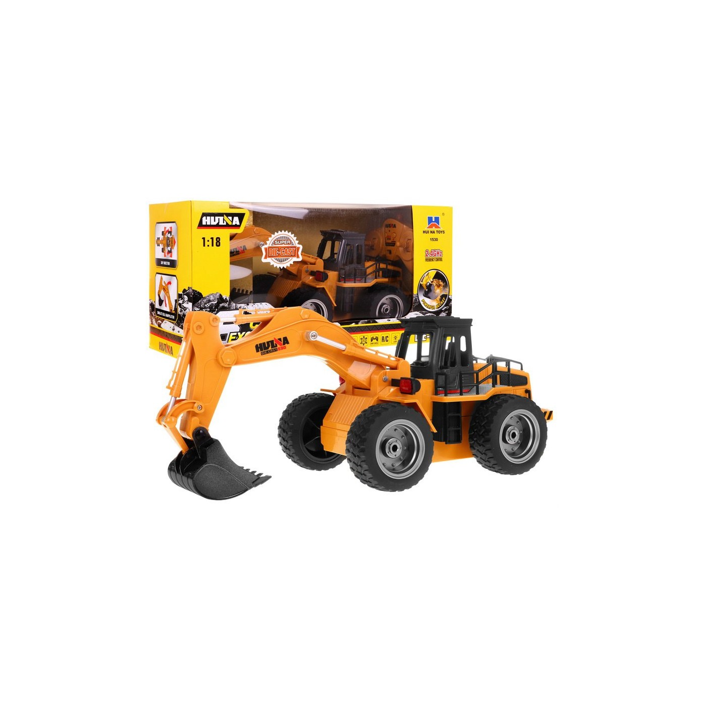 Rýpadlo R/C 2.4G Kovová ližina 1:18