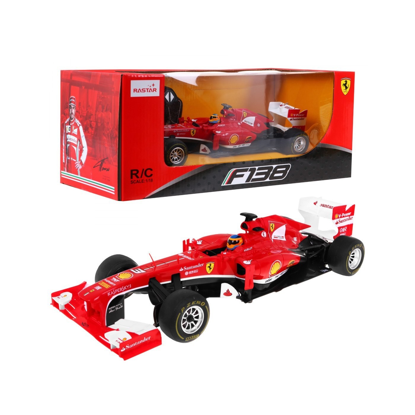 Ferrari F138 RASTAR model 1:18 Dálkové ovládání auta + 2,4 GHz dálkové ovládání