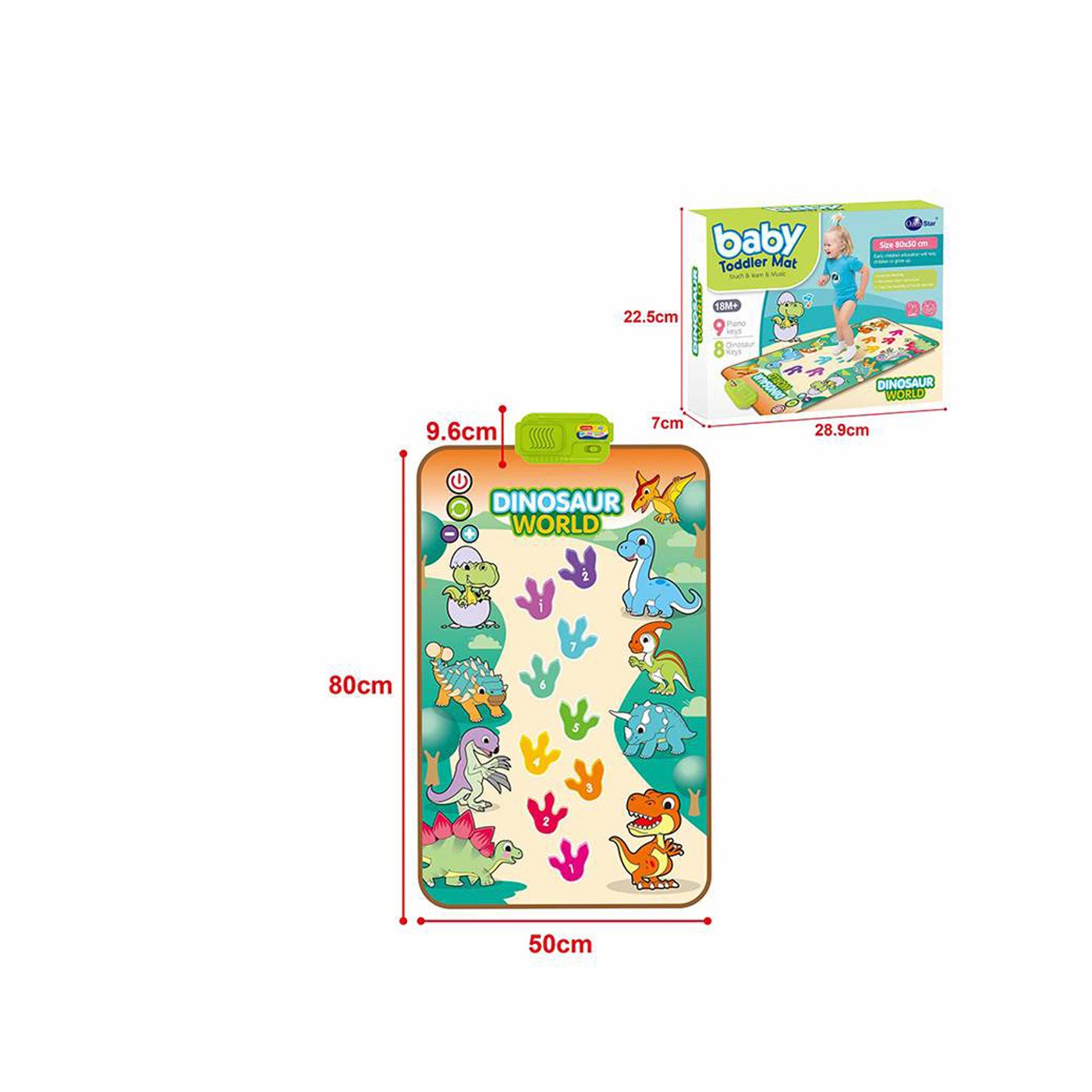 Hudební podložka Dino World