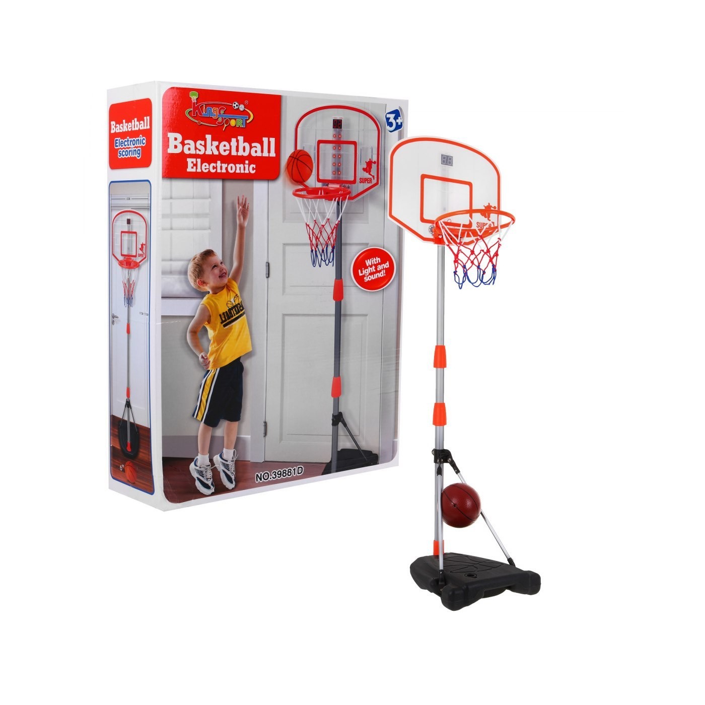 Basketbalový míč 170cm Elektronické počítadlo bodů