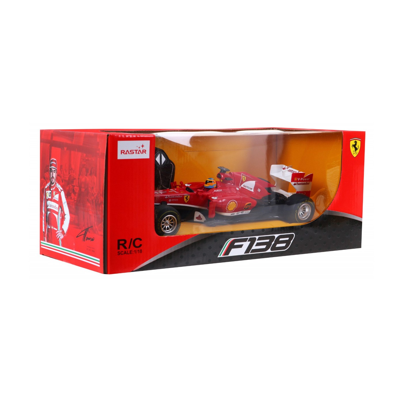 Ferrari F138 RASTAR model 1:18 Dálkové ovládání auta + 2,4 GHz dálkové ovládání